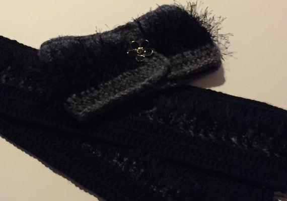 Badee Couture crochet design called Black Crystals.